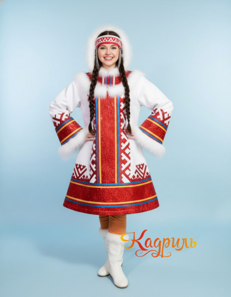 Костюм северный красно-белый. Рис. 1