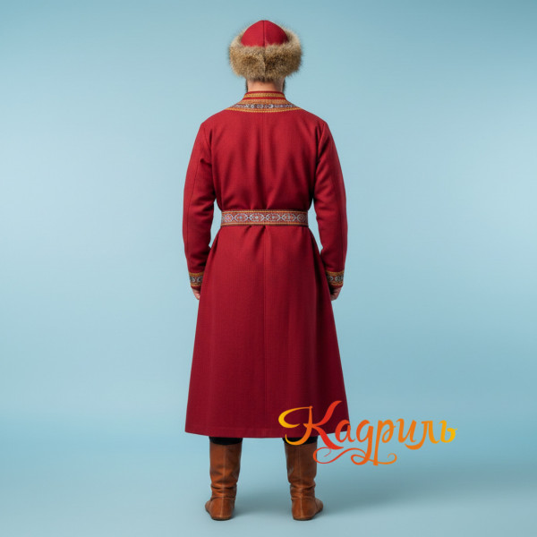 Костюм мужской северный красный. Рис. 2