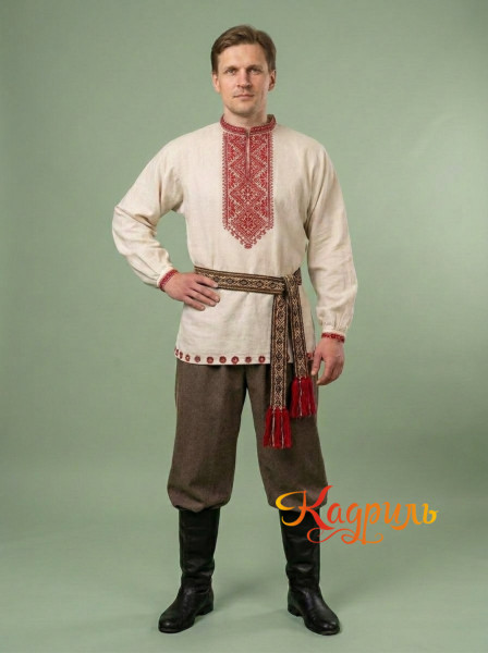 Мужской костюм в славянском стиле. Рис. 1