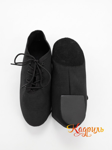 Черные спортивные джазовки тканевые. Рис. 3