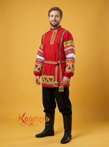 Косоворотка русская мужская. Рис. 1