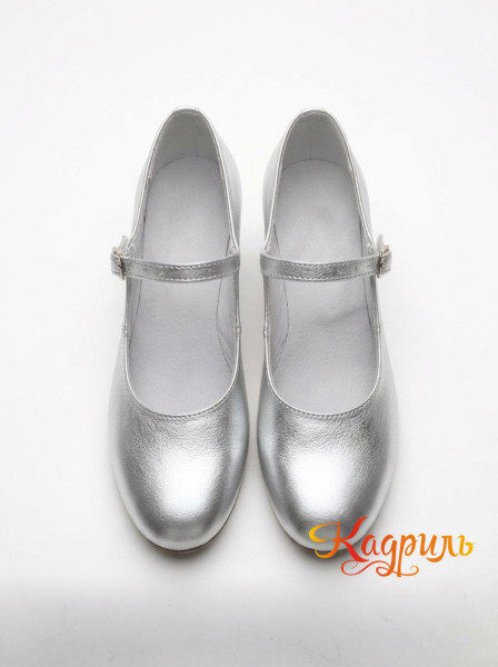 Туфли женские для народно характерного танца серебро . Рис. 2