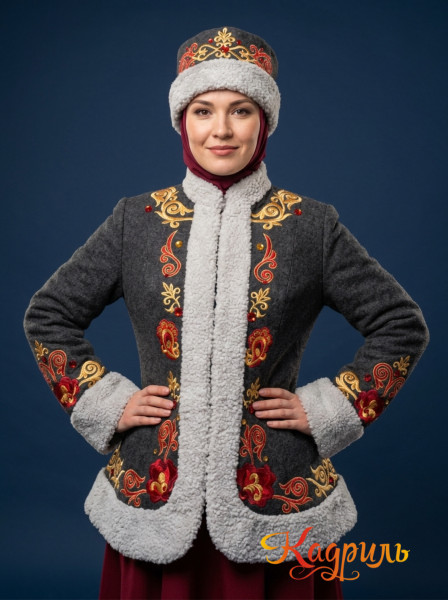 Русский народный костюм утепленный. Рис. 1