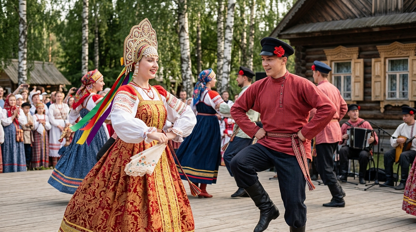 Русские головные уборы для женщин и мужчин: их использование в танцах