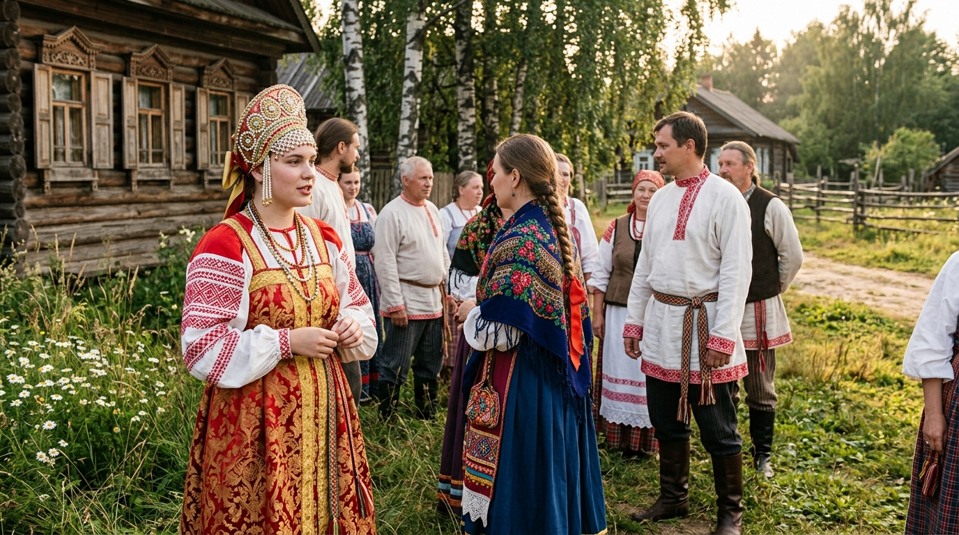 Русский народный стиль в одежде: описание и особенности нарядов