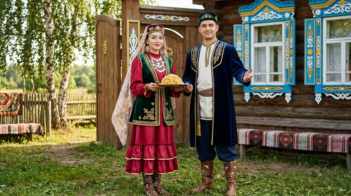 Национальный костюм татаров: как называется, элементы одежды, отличия