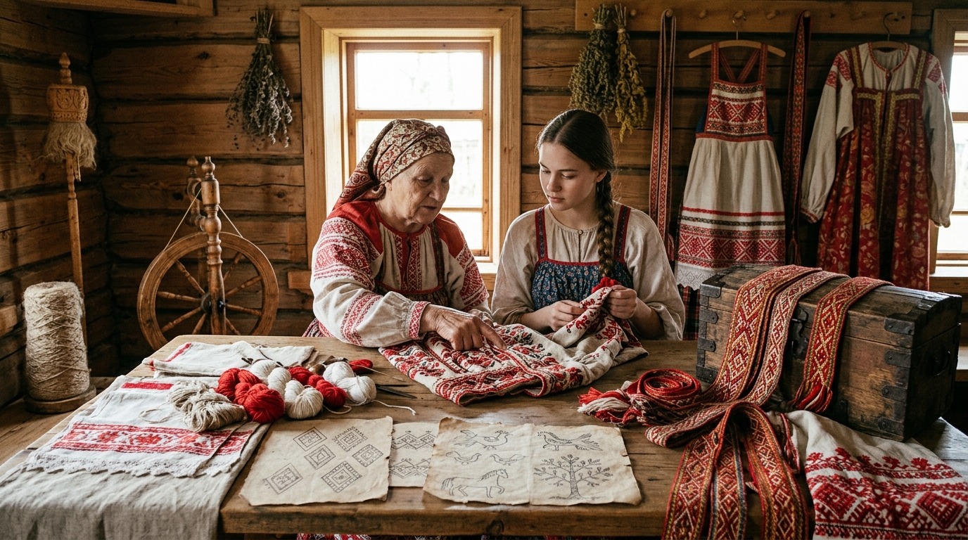 Русский орнамент и узоры: история и значение в одежде