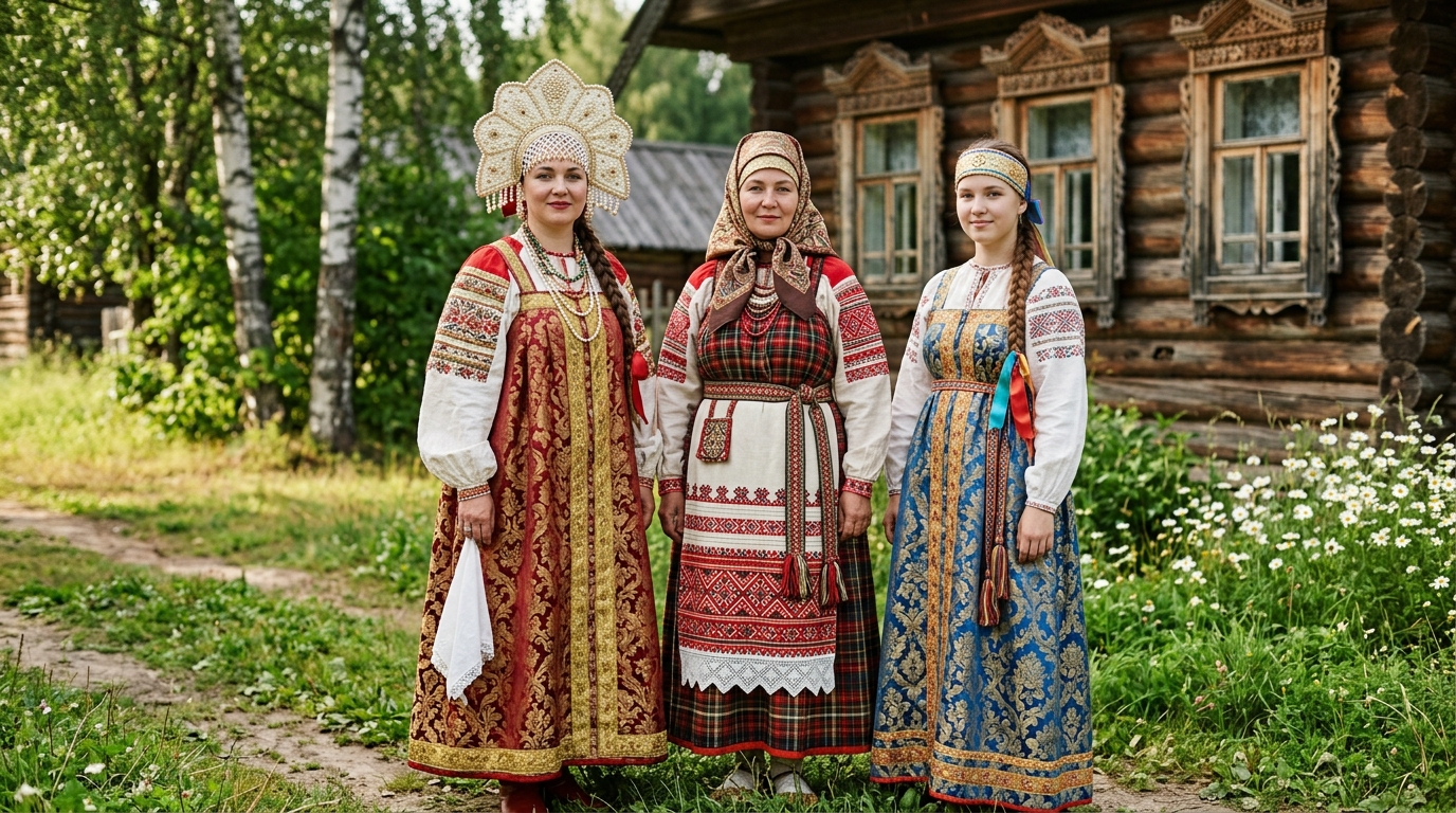 Описание национального костюма русской женщины: виды и особенности