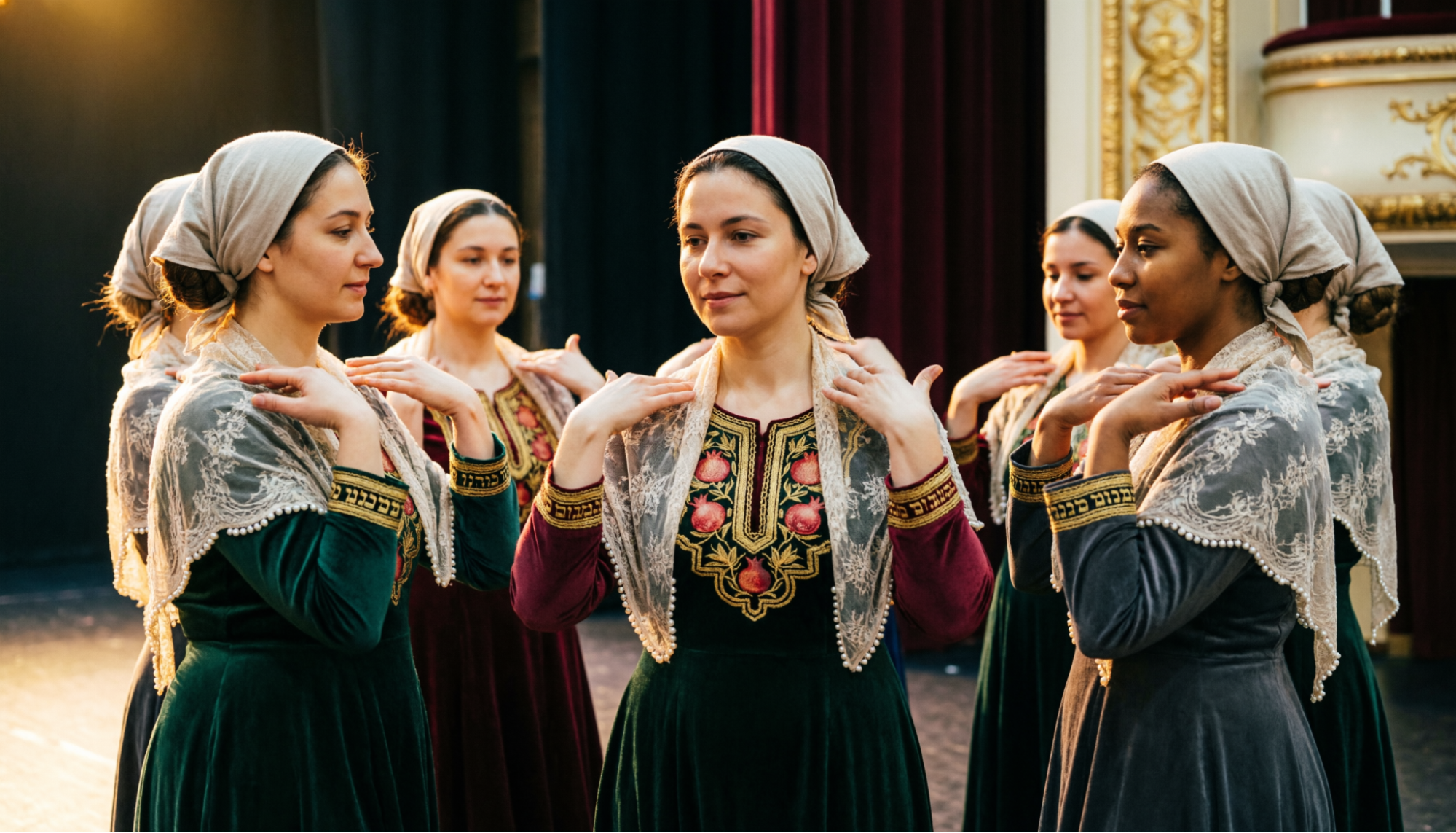 Еврейские женские танцы: пластика, костюм и характер исполнения