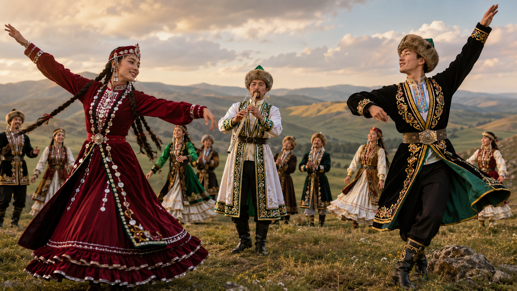 Башкирский танец с кураем: музыка и движение в национальном колорите
