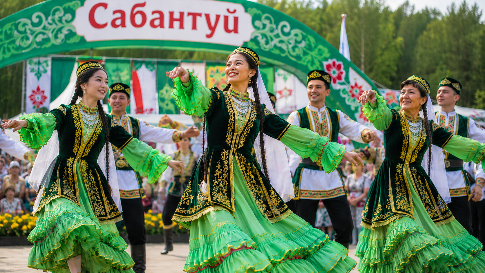 Танец на Сабантуй в Уфе: костюмы, движения и праздничная атмосфера